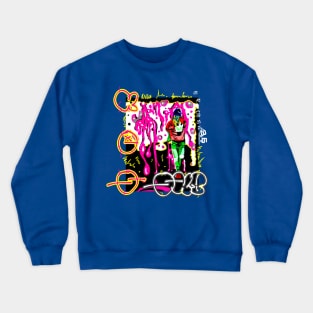 Knotty ends Surf drip pink Crewneck Sweatshirt